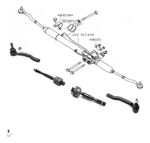 Rotulas Nissan Pathfinder 2009 2010 2011 4x4