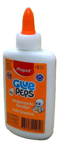 Adhesivo Vinilico Escolar Cola Blanca Maped Glue Peps 125 G Blanco