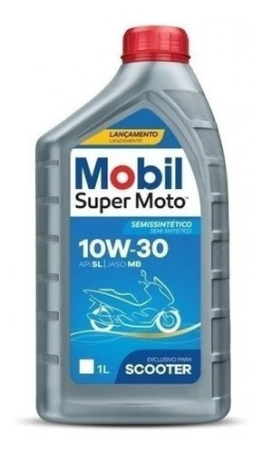 Óleo Mobil 4 Tempos 10w 30 Super Moto Scooter Semi Sintético