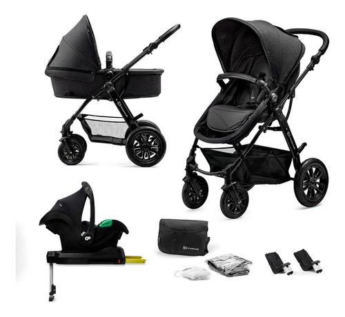 Coche Travel System Moov 3en1 Negro + Base Isofix