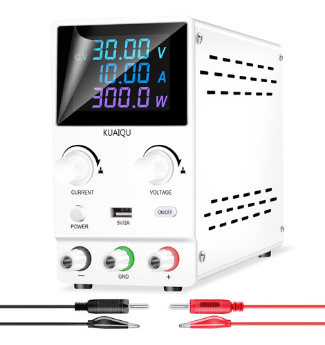 Fuente De Alimentación Variable De 30v 10a Dc Con Interrupto