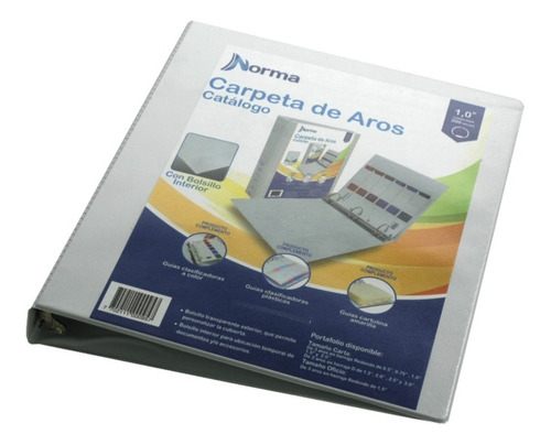 Folder Norma Carpeta Tipo Catálogo Carta 1  Paq X10 Und