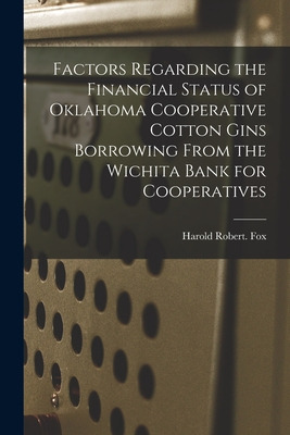 Libro Factors Regarding The Financial Status Of Oklahoma ...
