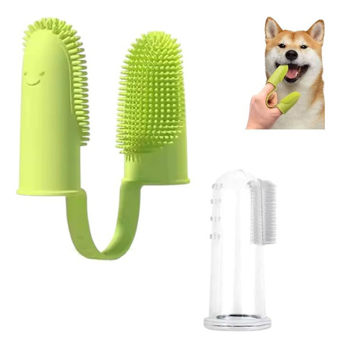 Cepillo De Dientes Doble Mascota Perro, Gato, Cerdas
