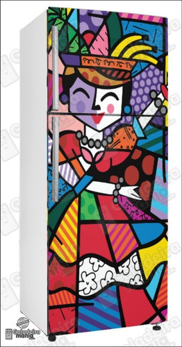 Imagem 1 de 1 de Adesivo Frente De Geladeira Rb081 Britto Romero