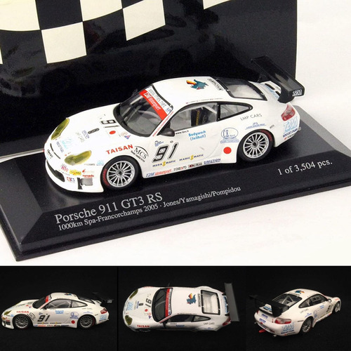 # Wwz 1/43 Minichamps Porsche 911 Gt3 Rs 1000km Spa #91 