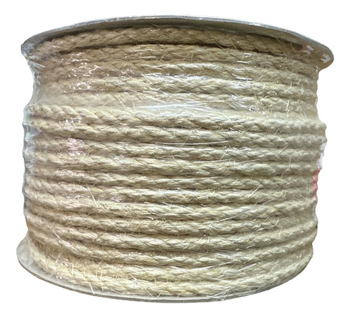 Cuerda Sisal 10 Mm Natural Trenzada (10 Metros) Artesanías