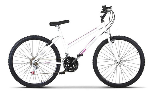 Bicicleta Ultra Bikes Feminina Aro 26 18 Marchas Branco