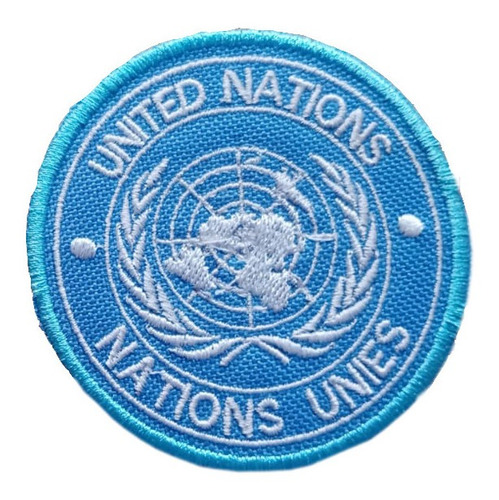 Parche Bordado Mision Onu/un Naciones Unidas Inc. Velcro 