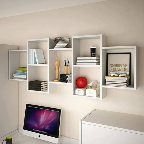 Biblioteca - Estantes- Repisas - Modular Minimalista