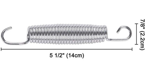 Aw 5 1/2 Pulgadas Trampolín Muelles Heavy Duty Acero Galvani