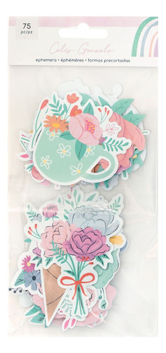 Set De 75 Troquelados - Die Cuts Ephemera - Rainbow Avenue