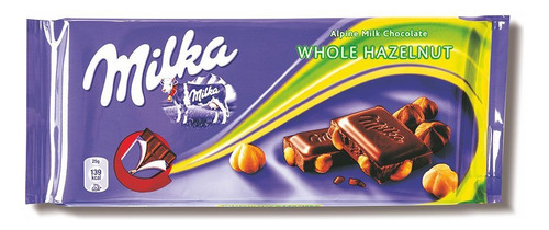 Chocolate Whole Halz Milka 100g