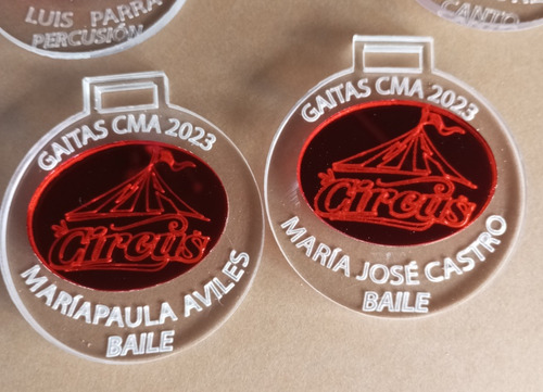 Medallas Acrílicas Personalizadas