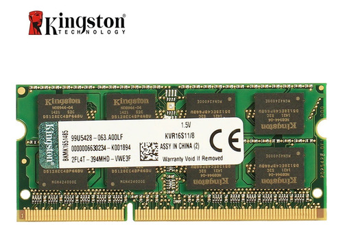 Memoria Ram Ddr3 8gb 12800-1600 Laptop Kingston