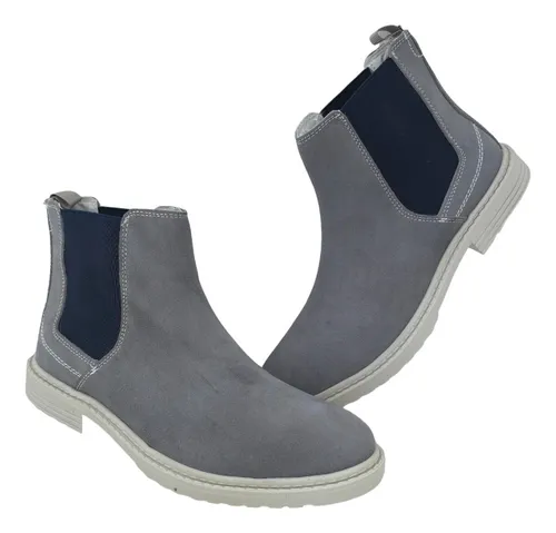 Botines grises hombre hotsell