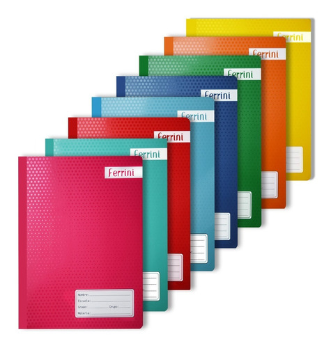 Cuaderno Profesional Blanco Cosido 100 Hojas 6-pack Ferrini Color Verde