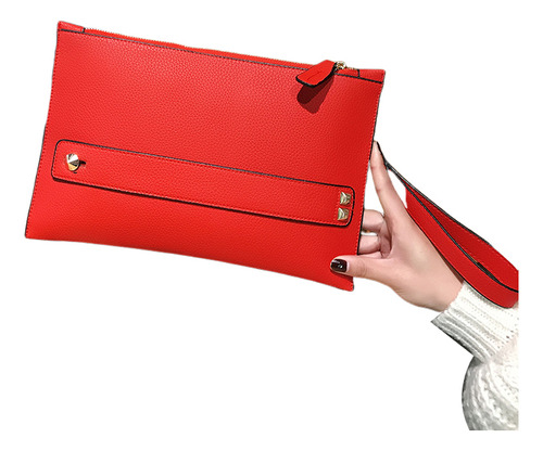 Bolso De Mano Rojo Para Cena, Bolsa De Fiesta De Gran Capaci