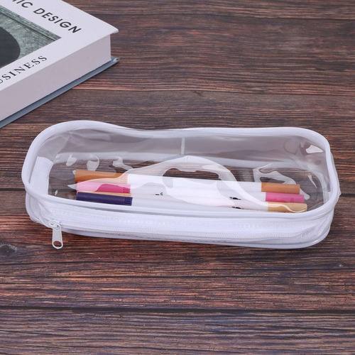 A Estuche For Lápices De Pvc Transparente De 8 Piezas