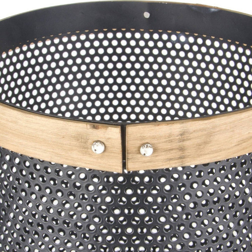 Portamacetero 32 Cm Color Negro Borde Dorado Afj