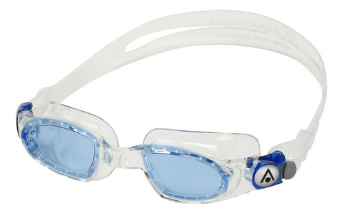 Óculos De Natação Aquasphere Mako Transparente Lente Azul Cor Branco