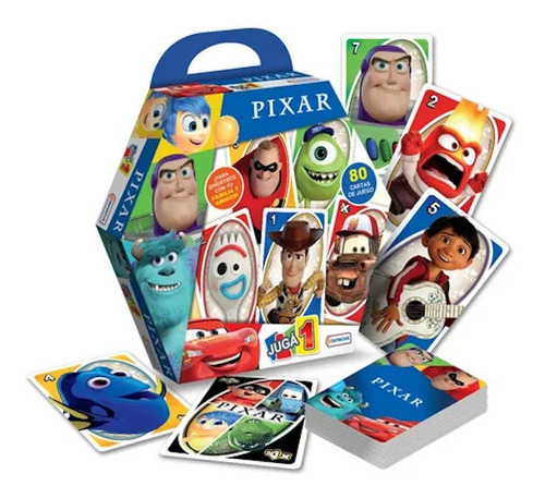 Juego De Cartas Uno Disney Pixar Toy Story Cars Original