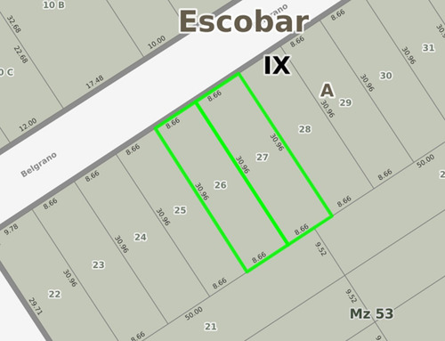 Imagen 3 de 3 de Terreno Fraccion En Venta Ubicado En Garin, Escobar, G.b.a. Zona Norte