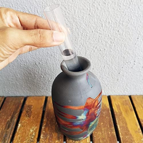 Raaquu Koban Jarrón De Cerámica Raku De 7 Pulgadas - Cerámic