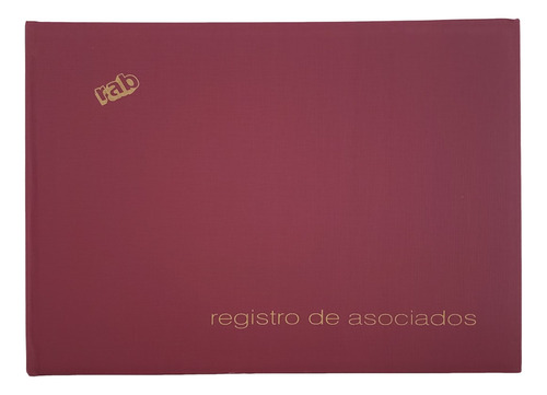 Libro Registro De Asociados 50 Folios Tapa Dura 38x26