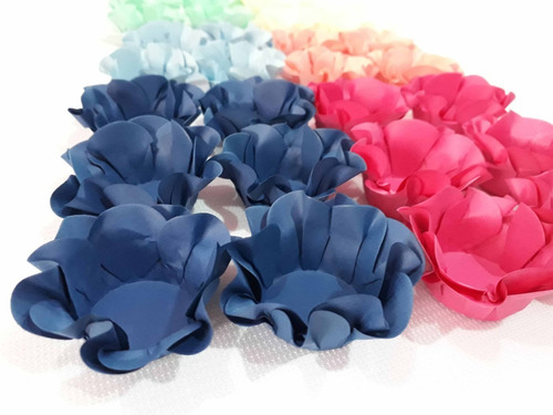 100 Forminhas Doces Flor Luxo Dupla Papel Casamento Anivers