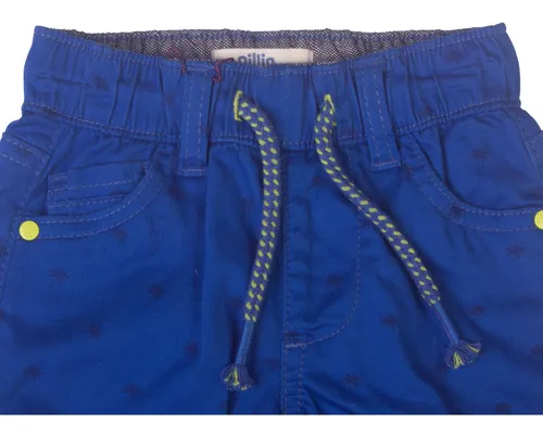 Bermuda Bebe Niño Azul Pillin