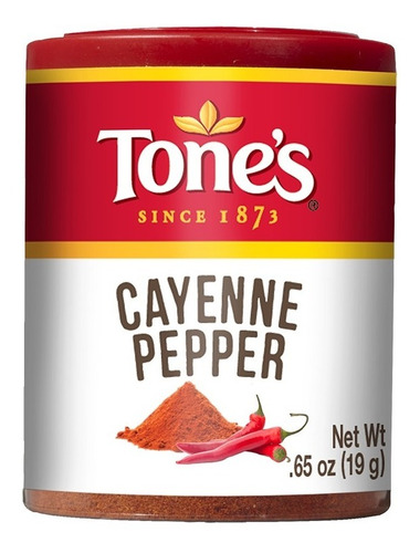 Especias En Polvo Tone's Pimiento Cayenne Pepper 18g Kosher