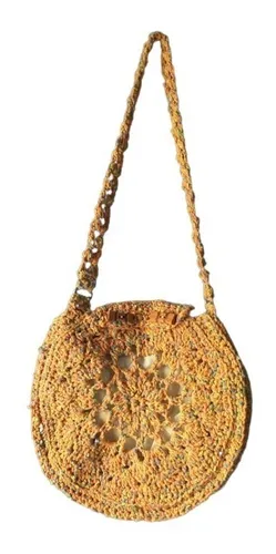 Cartera Bolso Redondo Tejido A Crochet MercadoLibre