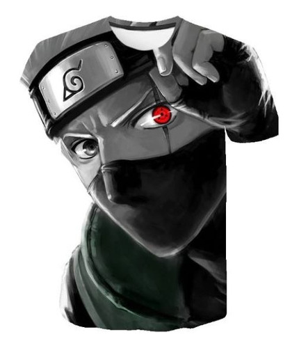 Polera Naruto (diseño Único- Variedad En Negro)
