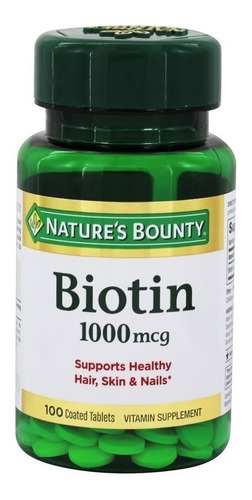 Nature's Bounty Biotine 1000 Mcg X 100 Tabs