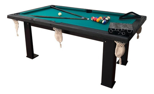 Mesa Pool Profesional Madera Laqueado 170x090