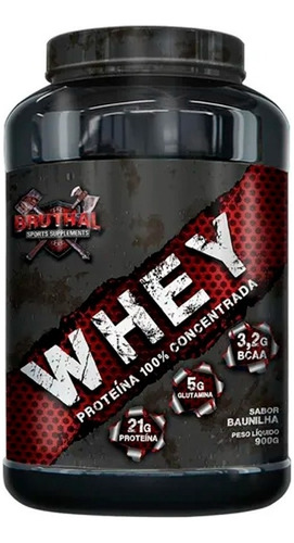 100% Whey Protein Concentrado Pure - 900g - Bruthal Sports