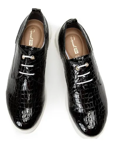 Zapatilla Gacel Itati Negro 0658039 Cuotas sin inter s