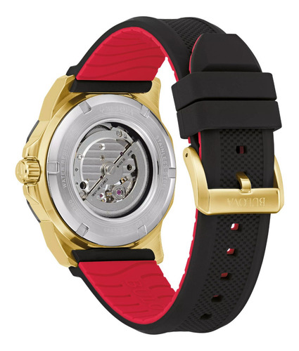 Imagen 2 de 7 de 98a272 Reloj Bulova Automatic Marine Star Dorado/negro