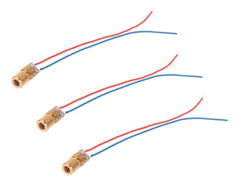 Módulo Diodo Láser Rojo De 0.6 Cm 650 Nm 5 Mw Para Arduino