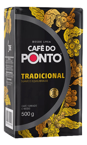 Café À Vácuo Torrado E Moído Tradicional Do Ponto 500g