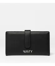 Comprar Billetera Rusty Essence Flap Negra  - Tienda Rusty