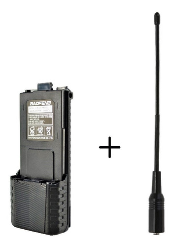 Bateria 3800 Mah Radio Baofeng Uv-5r + Antena Nagoya Na-701