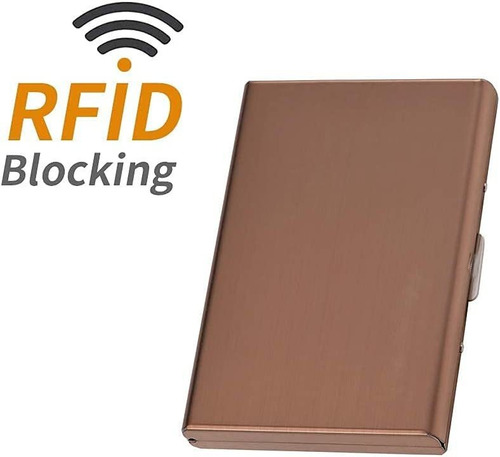 (bundle Of 2 Sets) Rfid Credit Card Holder Stainless Steel C