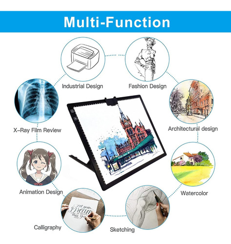 A3 Light Pad De Luz Recargable Para Pintar Con Diamantes
