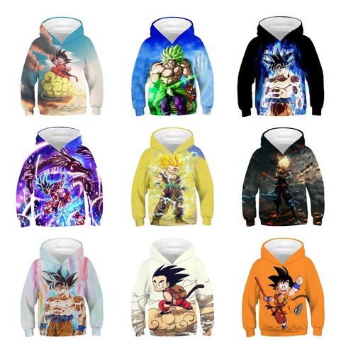 Lt Sudadera Con Capucha Seven Dragon Balls Goku Para Niños