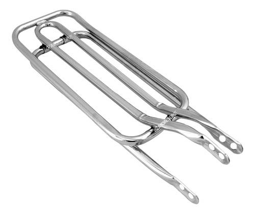 Garupa Reta De Bike Bagageiro Bicicleta Cromada Aro 20 24 26 Aço Articulado Tubular
