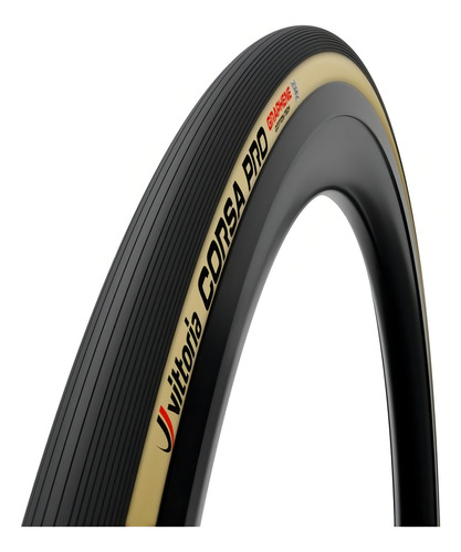 Pneu Vittoria Corsa Pro Road 700x32 Tlr 320tpi Preto C/ Bege