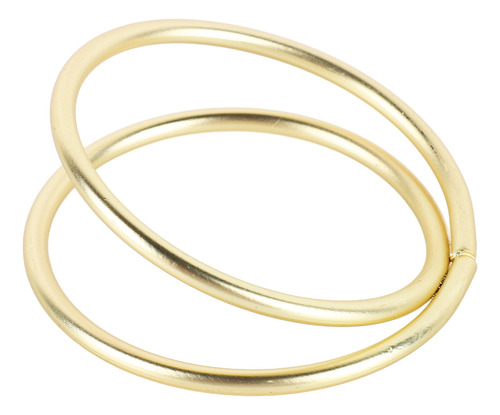 Anillos Para Servilletas, 12 Unidades, En Espiral, De Oro Ma