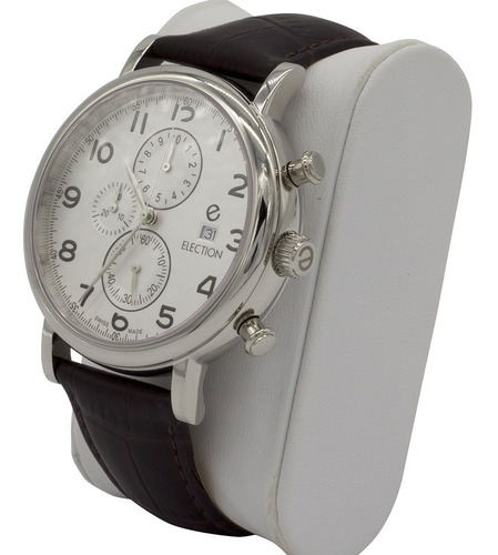 Reloj Hombre Election Suizo Cuero Y Cronografo E130415211